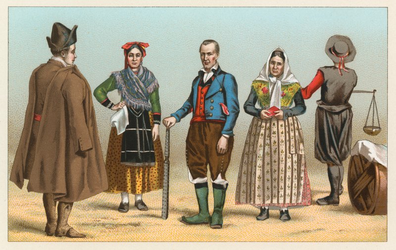 Spanische Tracht von French School