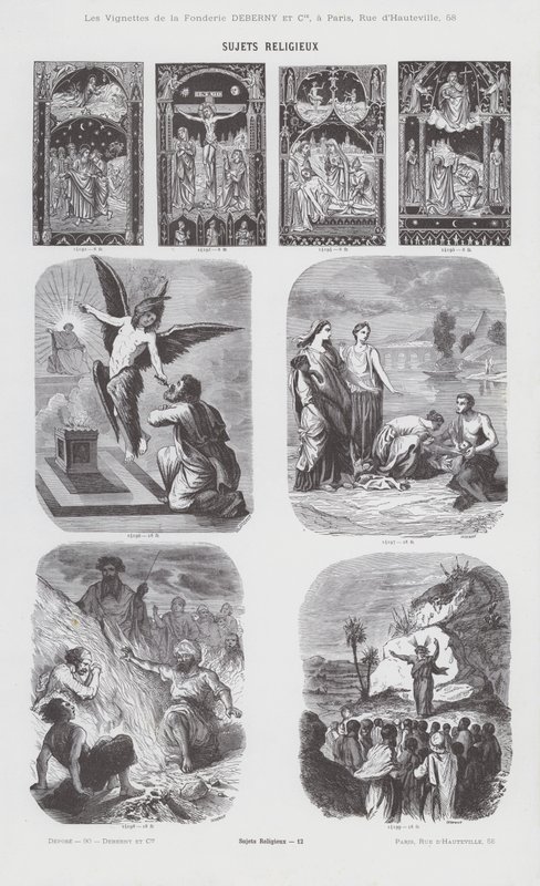Religiöse Themen (Gravur) von French School