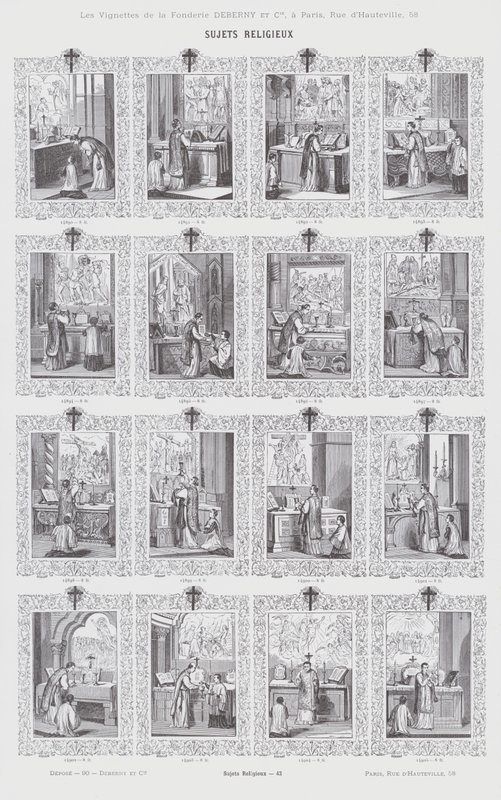 Religiöse Themen (Gravur) von French School