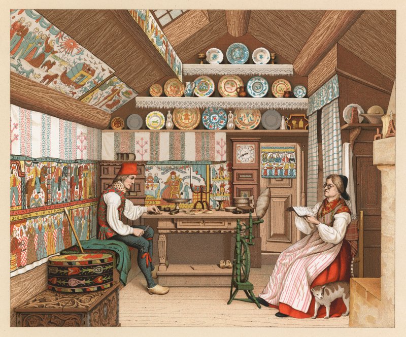 Schwedische Tracht von French School