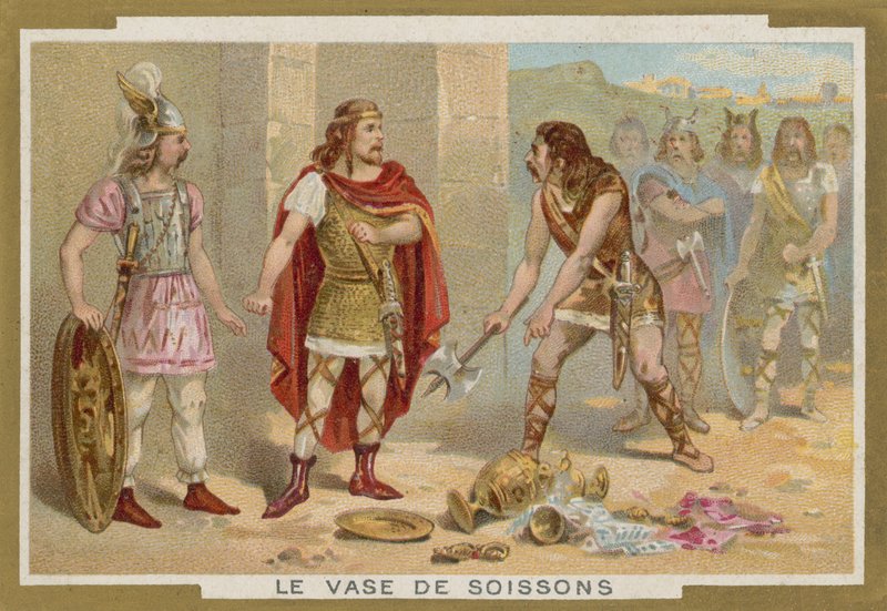 Die Vase von Soissons (Chromolithographie) von French School