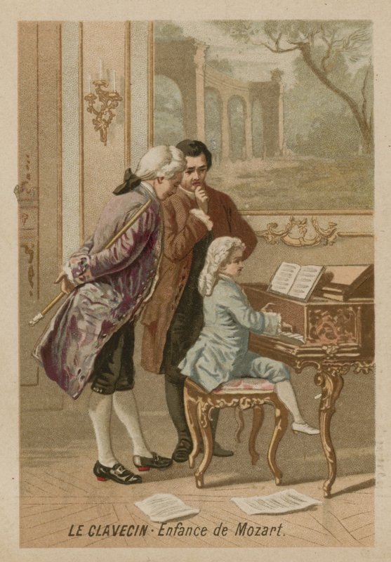 Das Klavichord: die Kindheit von Mozart von French School