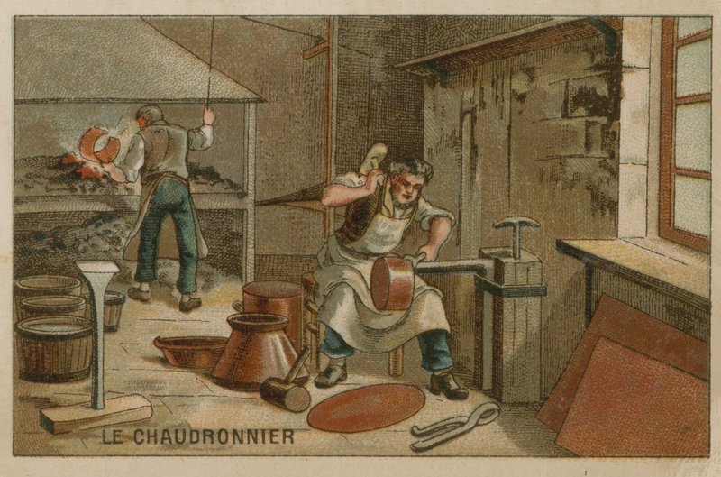 Der Kupferschmied von French School