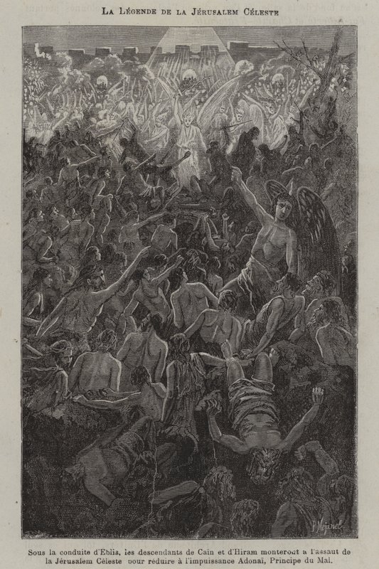 Die Legende vom Himmlischen Jerusalem (Stich) von French School