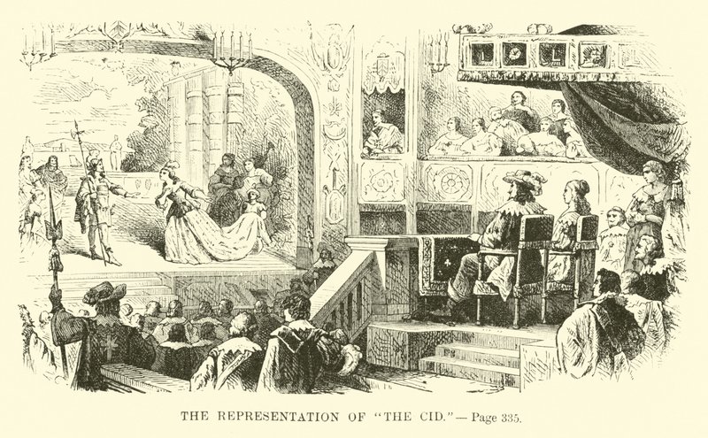 Die Aufführung von Der Cid von French School