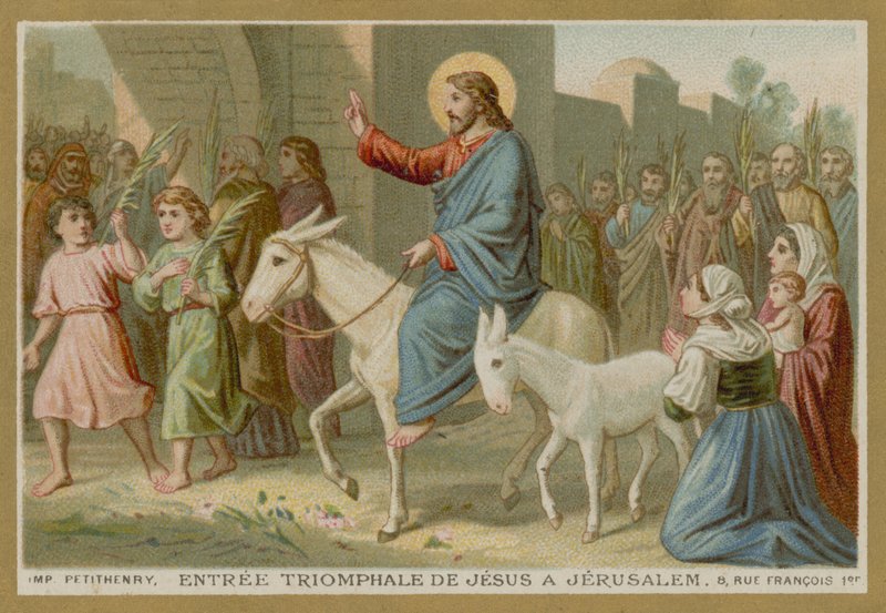 Der triumphale Einzug Jesu in Jerusalem von French School