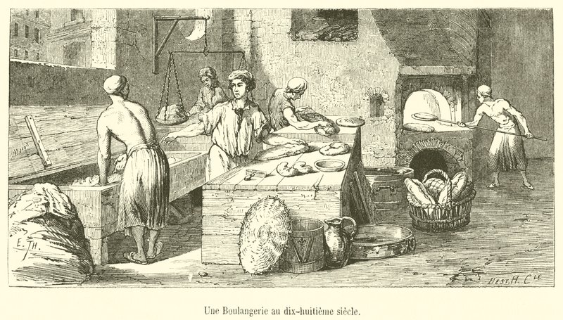 Eine Bäckerei im achtzehnten Jahrhundert von French School