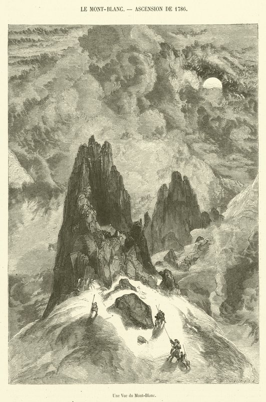 Une Vue du Mont-Blanc von French School