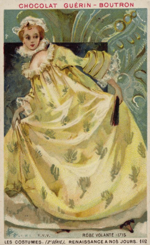 Frauenkleid, 1715 von French School