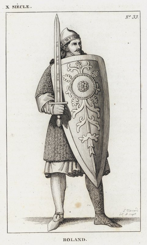 X. Jahrhundert, Roland (Gravur) von French School