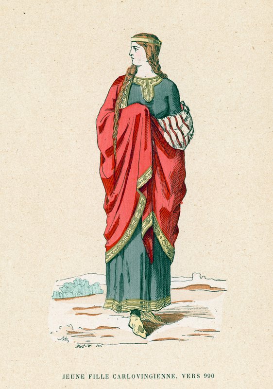 Junges Mädchen, um 990 von French School