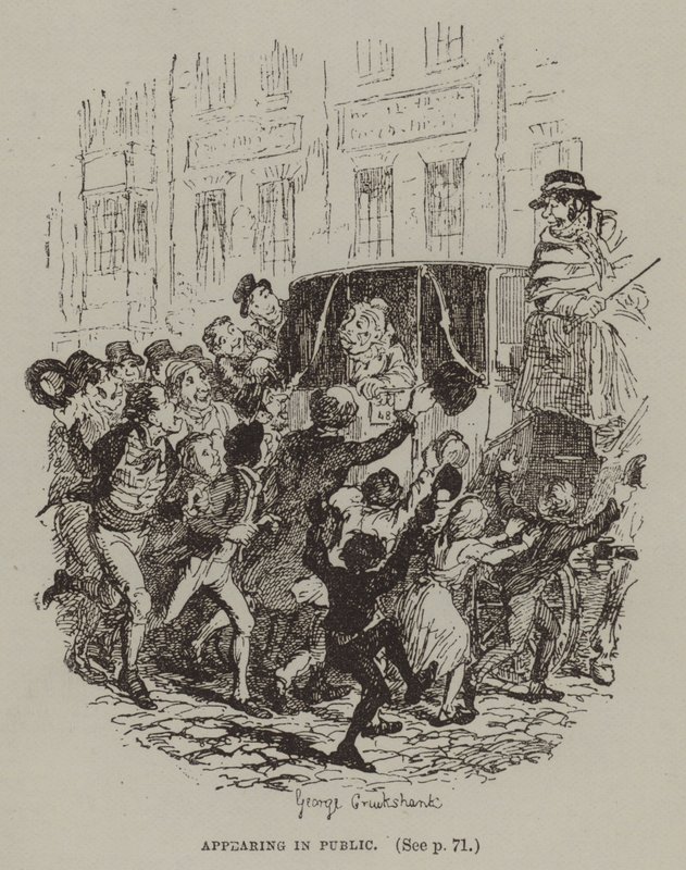 In der Öffentlichkeit erscheinen von George (after) Cruikshank