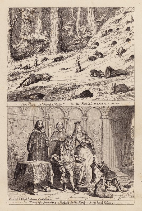 Der gestiefelte Kater von George (after) Cruikshank
