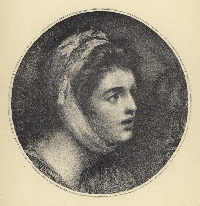 Lady Hamilton als Sensibilität von George (after) Romney