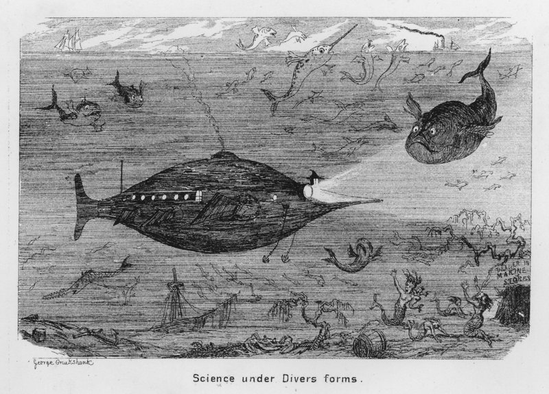 Wissenschaft in verschiedenen Formen (Stich) von George Cruikshank