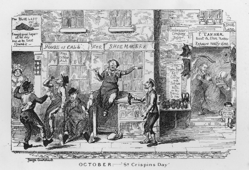 St. Crispins Tag von George Cruikshank