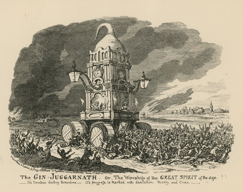 Der Gin Juggarnath von George Cruikshank