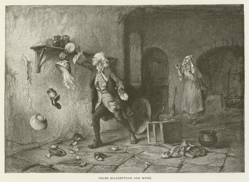 Caleb Balderstone und Mysie von George Hay