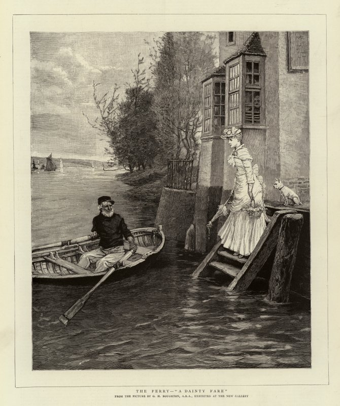 Die Fähre, Ein zierliches Fahrgeld von George Henry Boughton