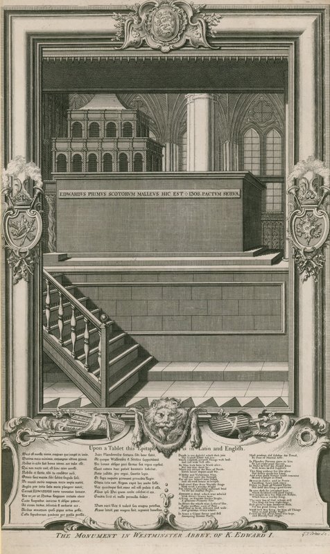 Das Denkmal von König Edward I. von George Vertue
