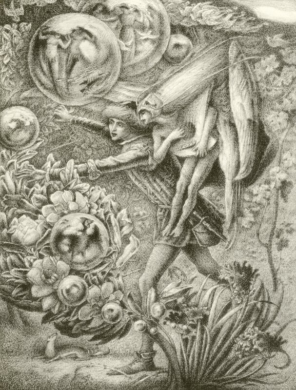 Ferdinand und Ariel (Gravur) von George Woolliscroft Rhead
