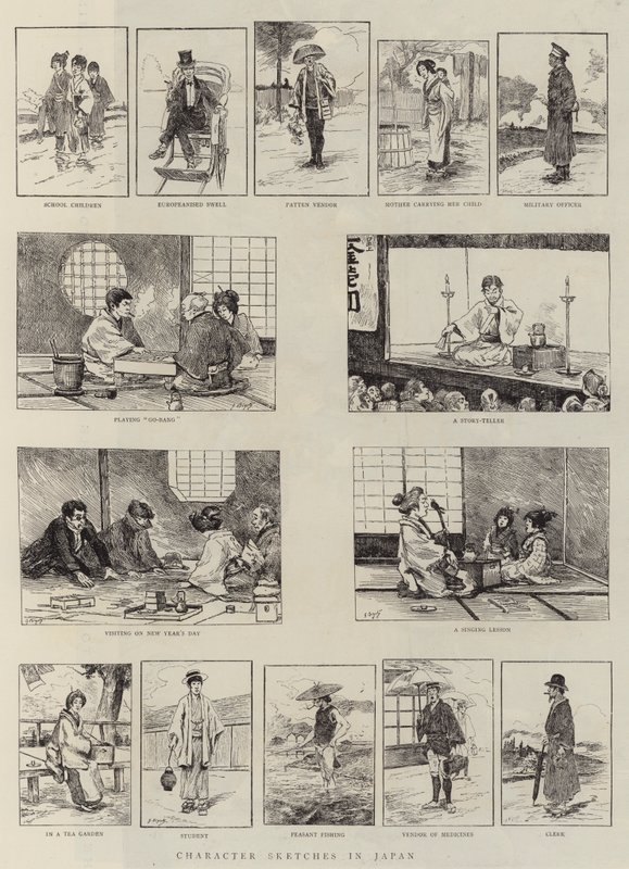 Charakterskizzen in Japan von Georges Ferdinand Bigot