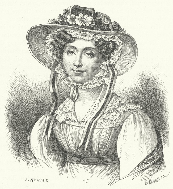 Adelaide, Prinzessin von Orléans (Stich) von German School