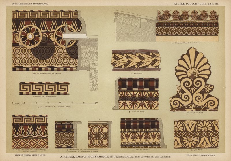 Architektonische Ornamentik in Terrakotta von German School