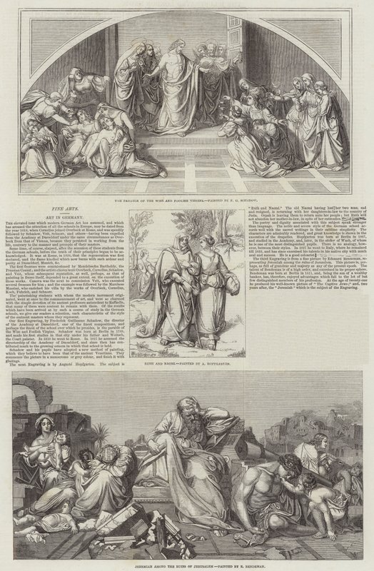 Kunst in Deutschland (Gravur) von German School