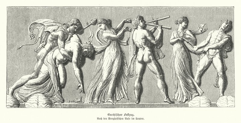 Bacchanalia von German School