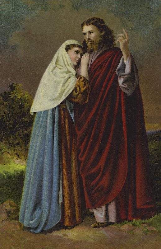 Christus und Maria von German School