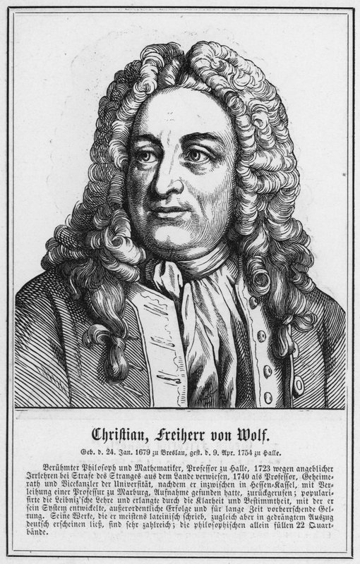 Christian, Freiherr von Wolf von German School