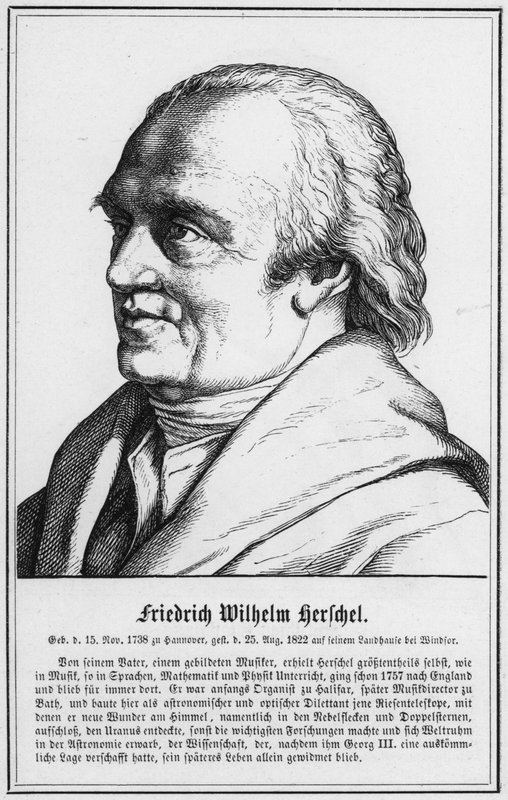 Friedrich Wilhelm Herschel (Gravur) von German School