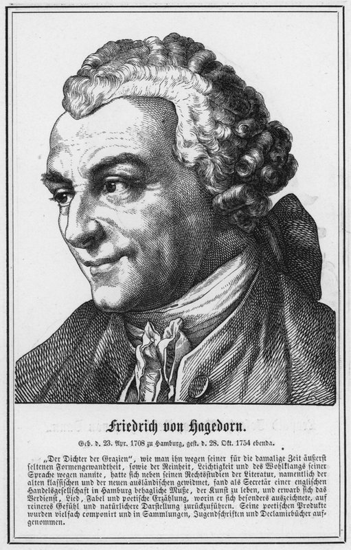Friedrich von Hagedorn von German School