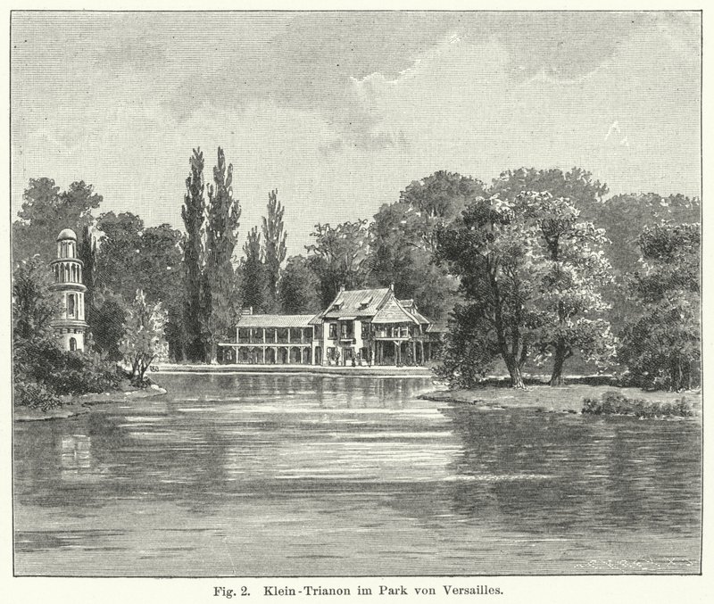 Gartengestaltung: Petit Trianon, Versailles, Frankreich von German School