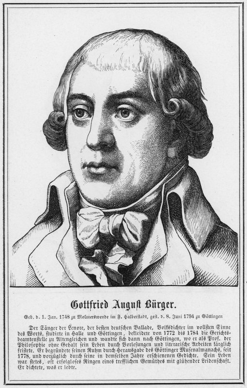 Gottfried August Bürger von German School