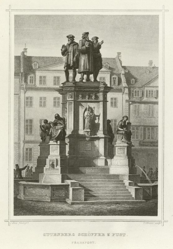 Gutenberg, Schoffer und Fust, Frankfurt von German School