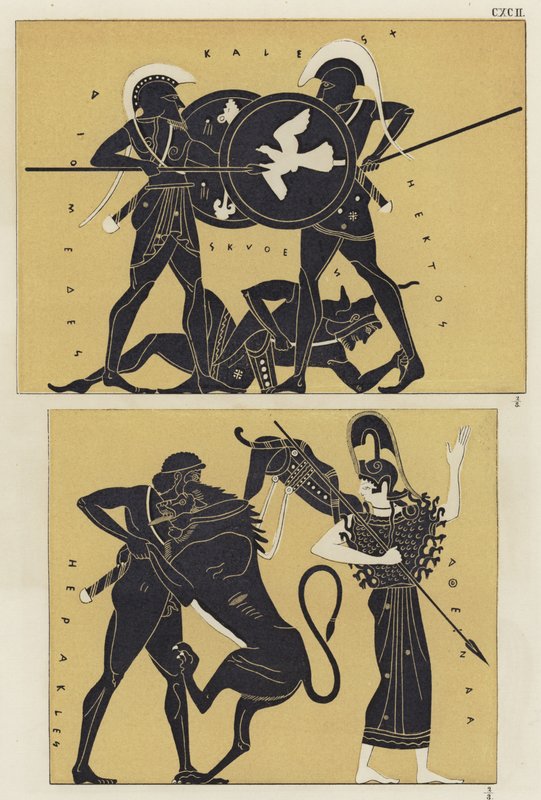 Hektor und Diomedes von German School