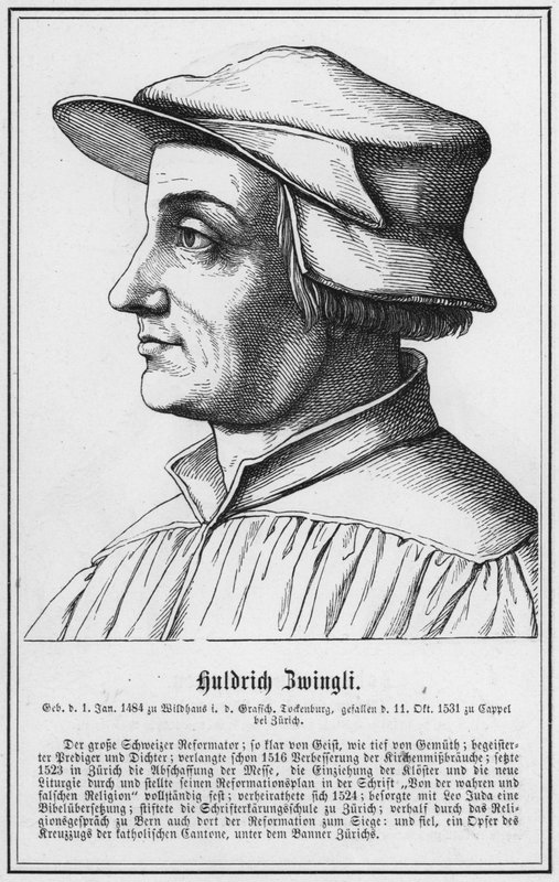 Huldrich Zwingli von German School
