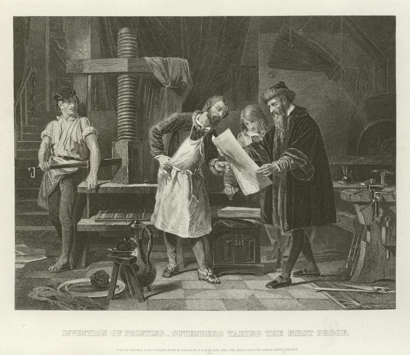 Erfindung des Buchdrucks von German School