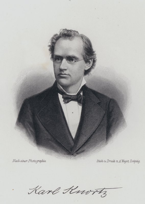 Karl Knortz, deutsch-amerikanischer Autor (Gravur) von German School