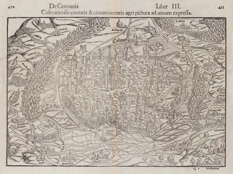 Karte von Colmar von German School