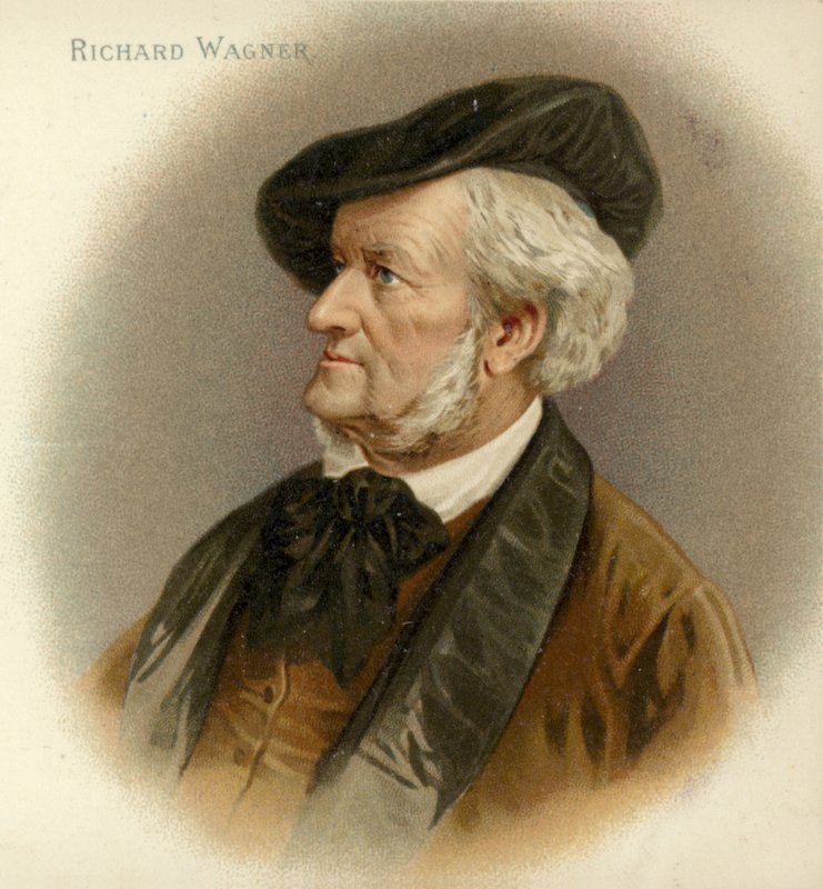 Porträt von Richard Wagner von German School