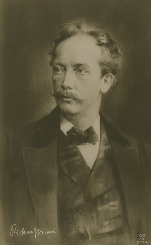 Richard Strauss, deutscher Komponist (Gravur) von German School