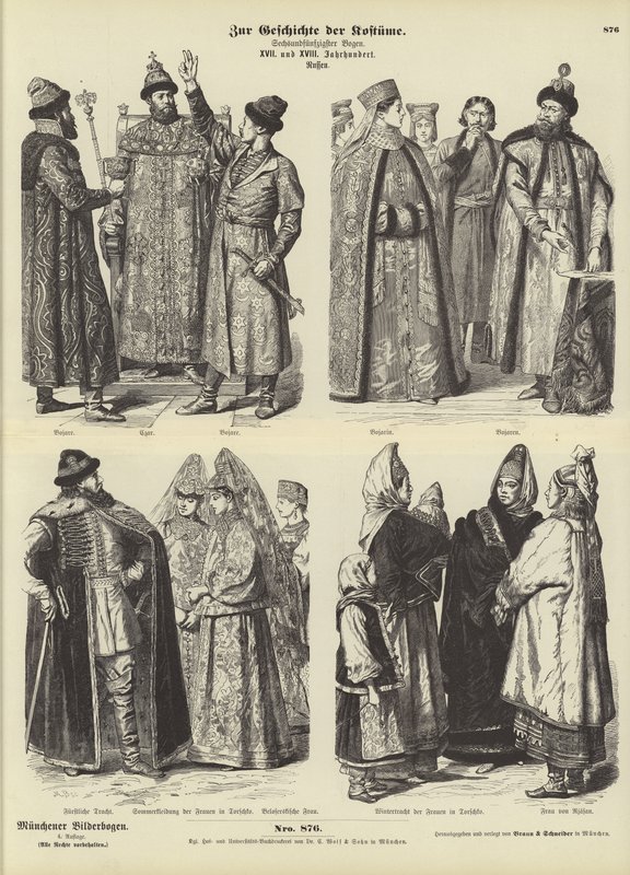 Russische Kostüme von German School