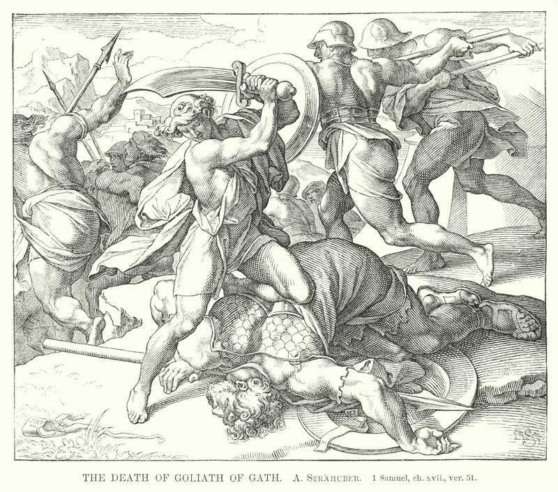 Der Tod von Goliath von Gath von German School