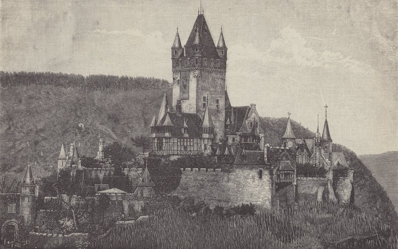 Die Kaiserburg, Cochem, Deutschland von German School