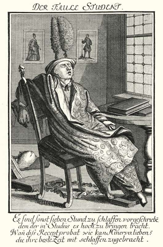Der faule Student (Stich) von German School