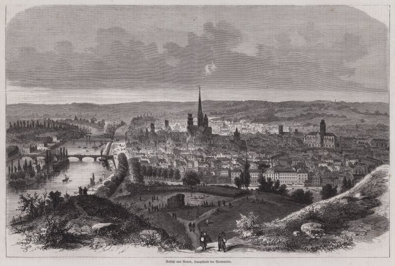 Ansicht von Rouen, Normandie, Frankreich von German School