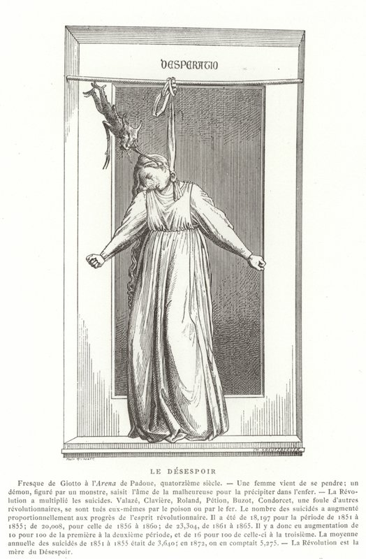 Verzweiflung von Giotto di Bondone